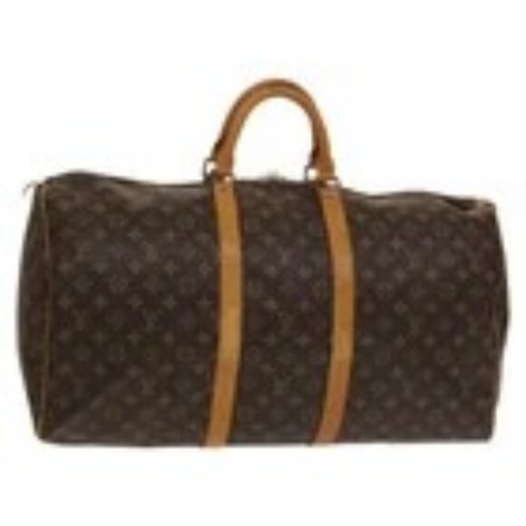 LOUIS VUITTON Monogram Keepall 55 Boston Bag M41424 LV Auth 136037 - Picture 1 of 16